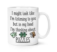 I Might Look Like I'm Listening to You Puzzles 10oz Mug Cup