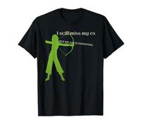 I miss my ex but my aim is improving Archery breakup funny T-Shirt