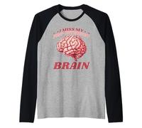 I Miss My Pre-Internet Brain Digital Nostalgia Retro Raglan Baseball Tee