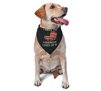 I Miss The America I Grew Up in Spring Dog Bandanas Boy Bulk Puppy Kerchief Adjustable Soft Triangle Bibs Accessories for Small Medium Large Dogs Cats White