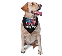 I Miss The America I Grew Up in Spring Dog Bandanas Boy Bulk Puppy Kerchief Adjustable Soft Triangle Bibs Accessories for Small Medium Large Dogs Cats White