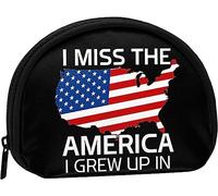 I Miss The America I Grew Up in Women and Girls Cute Fashion Coin Purse Wallet Bag Change Pouch Key Holder