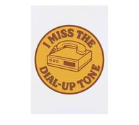 'I Miss The Dial-Up Tone' Temporary Tattoo - Water Resistant, Skin-Safe, Non-Toxic Transfer (TO00085973)