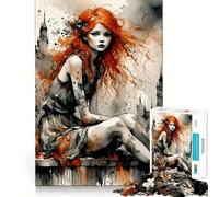I Miss Your Ginger Hair Teenager Jigsaw Puzzles 1000 Pieces Creative Fun Clear Color Fun Challenge Birthday Gift (50x75cm)