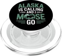 I Moose Go Alaska Is Calling Hiking Adventure PopSockets PopGrip for MagSafe
