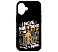 I Move Mountains One Pallet At A Time Forklift Operator Case for iPhone 16