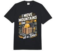 I Move Mountains One Pallet At A Time Forklift Operator Comfort Colors Adult Heavyweight T-Shirt