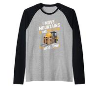 I Move Mountains One Pallet At A Time Forklift Operator Raglan Baseball Tee