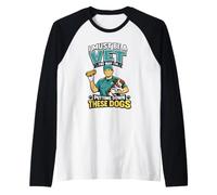 I Must Be A Vet The Way I'm Putting Down These Dogs Raglan Baseball Tee