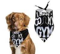 I Must Go My Gym Needs Me Pet Bandana Dogs Triangle Scarf Cats Handkerchief Puppy Costume