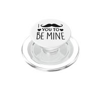 I Mustache You To Be Mine Funny Valentine's Day PopSockets PopGrip for MagSafe