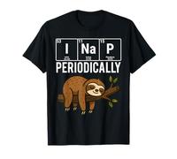 I Nap Periodically Funny Sloth Periodic Table Elements T-Shirt