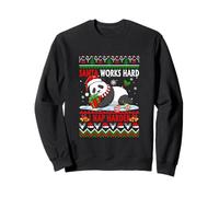 I Naps Harder Santa Works Xmas Sweater Panda Sleeping Sweatshirt
