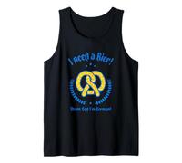 I Need A Bier - Thank God I'm German (Pretzel Graphic) Tank Top
