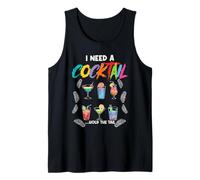 I Need A Cocktail Hold The Tail Mixed Drink Shot Alcohol Bar Tank Top