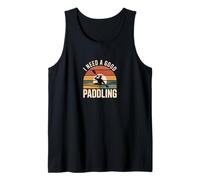 I Need A Good Paddling Kayaking Sunset Adventure Humor Tank Top