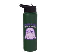 I Need A Hug from A Baddie Cute Sad Ghost Emotional Stainless Steel Insulated Water Bottle