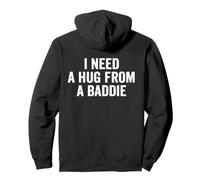 I Need A Hug From A Baddie Retro Vintage Pullover Hoodie