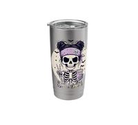 I Need a Hug from a Baddie Skeleton Iced Coffee Goth Funny Stainless Steel Insulated Tumbler