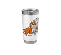 I Need A Hug Monkeys Introvert Mood Relaxed Vibes Anytime Stainless Steel Insulated Tumbler