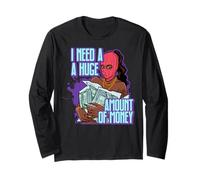 I Need a Huge Amount of Money Black Queen Fun Melanin Sista Long Sleeve T-Shirt