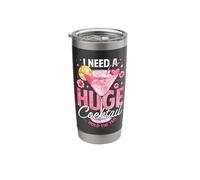 I Need A Huge Cocktail Hold The Tail Funny Summer Vacation Stainless Steel Insulated Tumbler