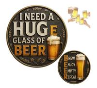 I Need a Huge Glass of Beer Commemorative Coin - Funny Beer Commemorative Coin, BeerChallengeCoin for Men, Drink Tokens Bulk for Party Bar Table Decoration Supplies & Collector Keepsake (1PCS)