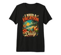 I Need a Vacation Beach Relax Explore Repeat Premium T-Shirt