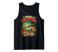 I Need a Vacation Beach Relax Explore Repeat Tank Top