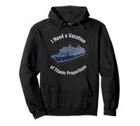 I Need a Vacation of Titanic Proportions Blueprint Pullover Hoodie