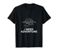 I Need Adventure Horizon Design T-Shirt