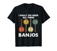 I Need All These Banjos Bluegrass Folk Country Musician T-Shirt