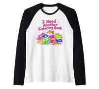 I Need Another Coloring Book Funny Hamster Coloring Lover Raglan Baseball Tee