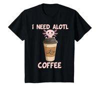 i Need Axolotl Coffee Funny Axolotl Inside Coffee Mug T-Shirt, Youth, Black, Medium