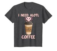 i Need Axolotl Coffee Funny Axolotl Inside Coffee Mug T-Shirt, Youth, Dark Heather Grey, Small