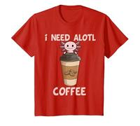 i Need Axolotl Coffee Funny Axolotl Inside Coffee Mug T-Shirt, Youth, Red, 4T