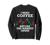 I Need Coffee Before The Opens Shareholder Investor Sweatshirt
