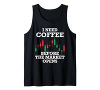 I Need Coffee Before The Opens Shareholder Investor Tank Top
