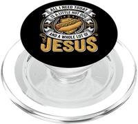 I need Hot Dog and a lot of Jesus, Christian God Christ PopSockets PopGrip for MagSafe