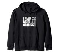 I Need More Clamps - Woodworking Carpenter Woodworker Zip Hoodie