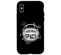 I Need More Space Astronaut moon Men Women Kids UFO Tshirt Case for iPhone X/XS