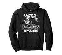 I Need More Space Astronaut Reading Book Spaceman Astronomy Pullover Hoodie
