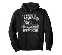 I Need More Space Astronaut Reading Book Spaceman Astronomy Pullover Hoodie
