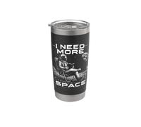 I Need More Space Astronaut Reading Book Spaceman Astronomy Stainless Steel Insulated Tumbler