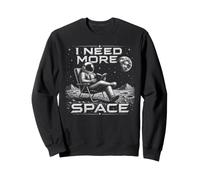 I Need More Space Astronaut Reading Book Spaceman Astronomy Sweatshirt