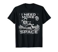 I Need More Space Astronaut Reading Book Spaceman Astronomy T-Shirt