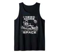 I Need More Space Astronaut Reading Book Spaceman Astronomy Tank Top
