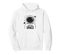 I Need More Space Force Astronaut Cosmic Adventure Pullover Hoodie, Adult Unisex, White, Small