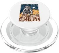I Need More Space - Universe Planets Astronaut PopSockets PopGrip for MagSafe