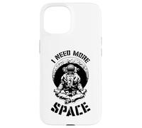 I Need More Space Yoga Astronaut Funny Retro Science Quote Case for iPhone 15